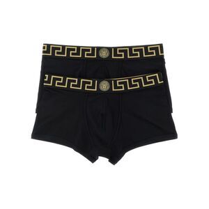 Versace Black Cotton Men's Boxers